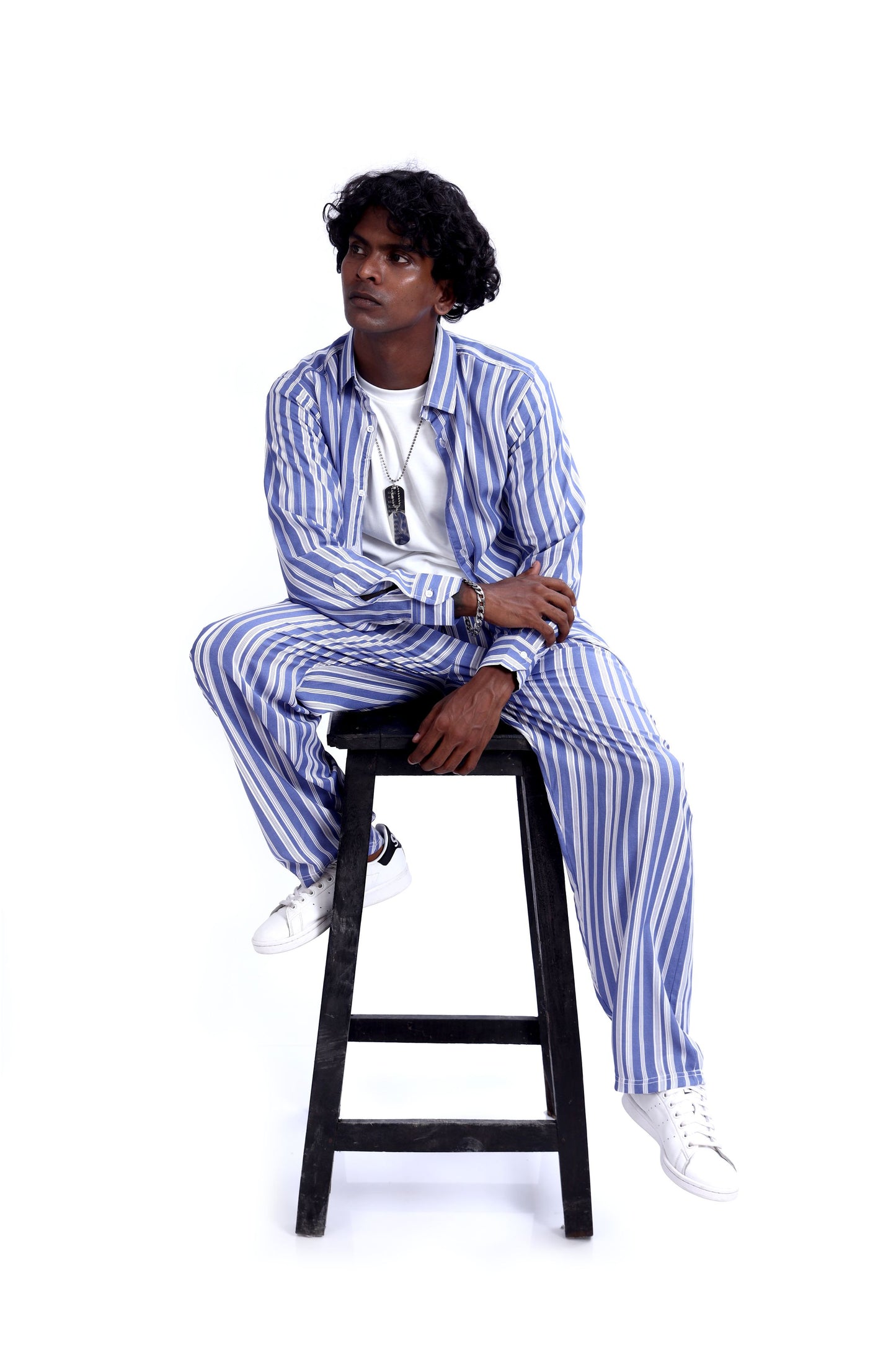 Shop BLUE STRIPE CO-ORD SET Online in Pakistan