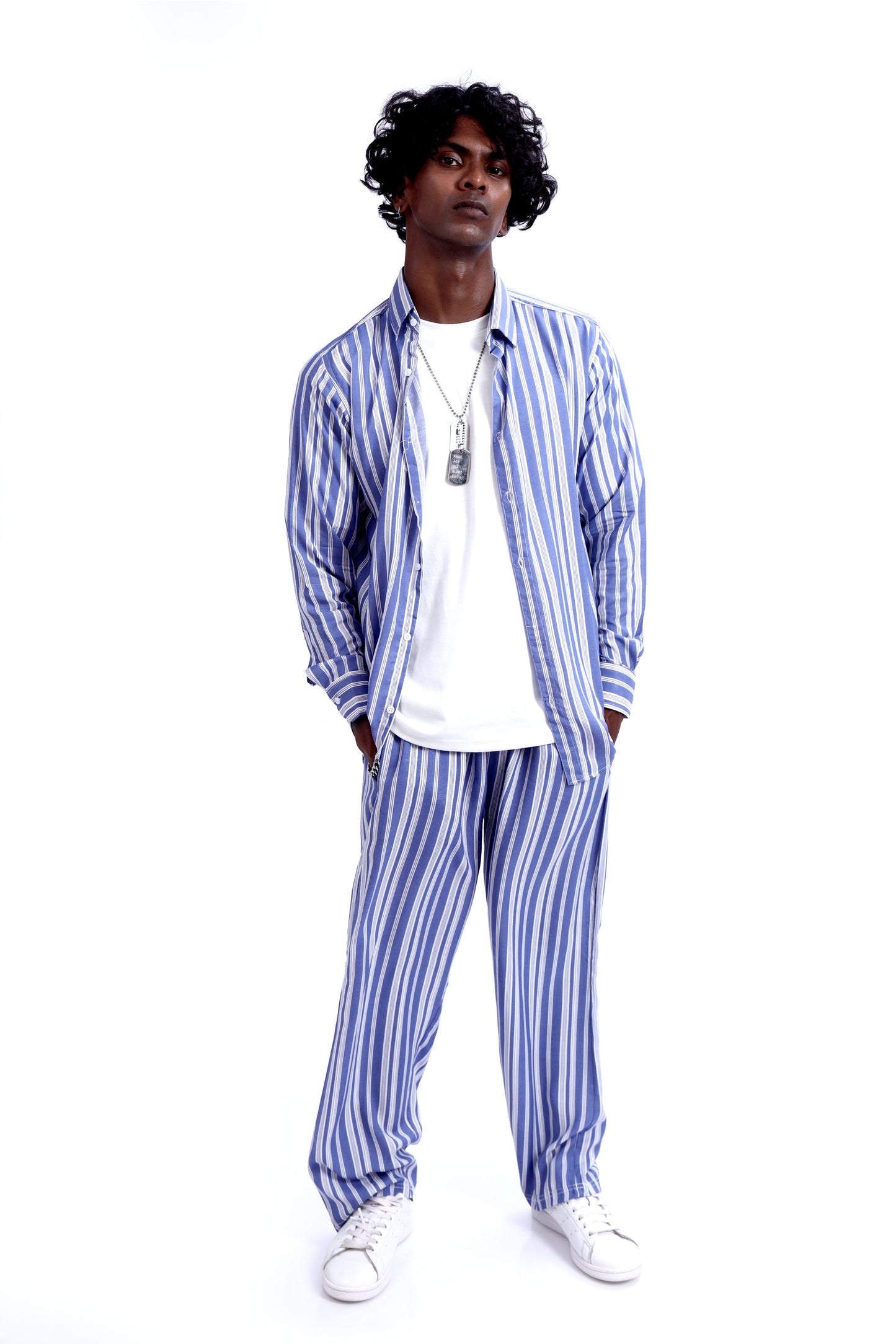 Shop BLUE STRIPE CO-ORD SET Online in Pakistan