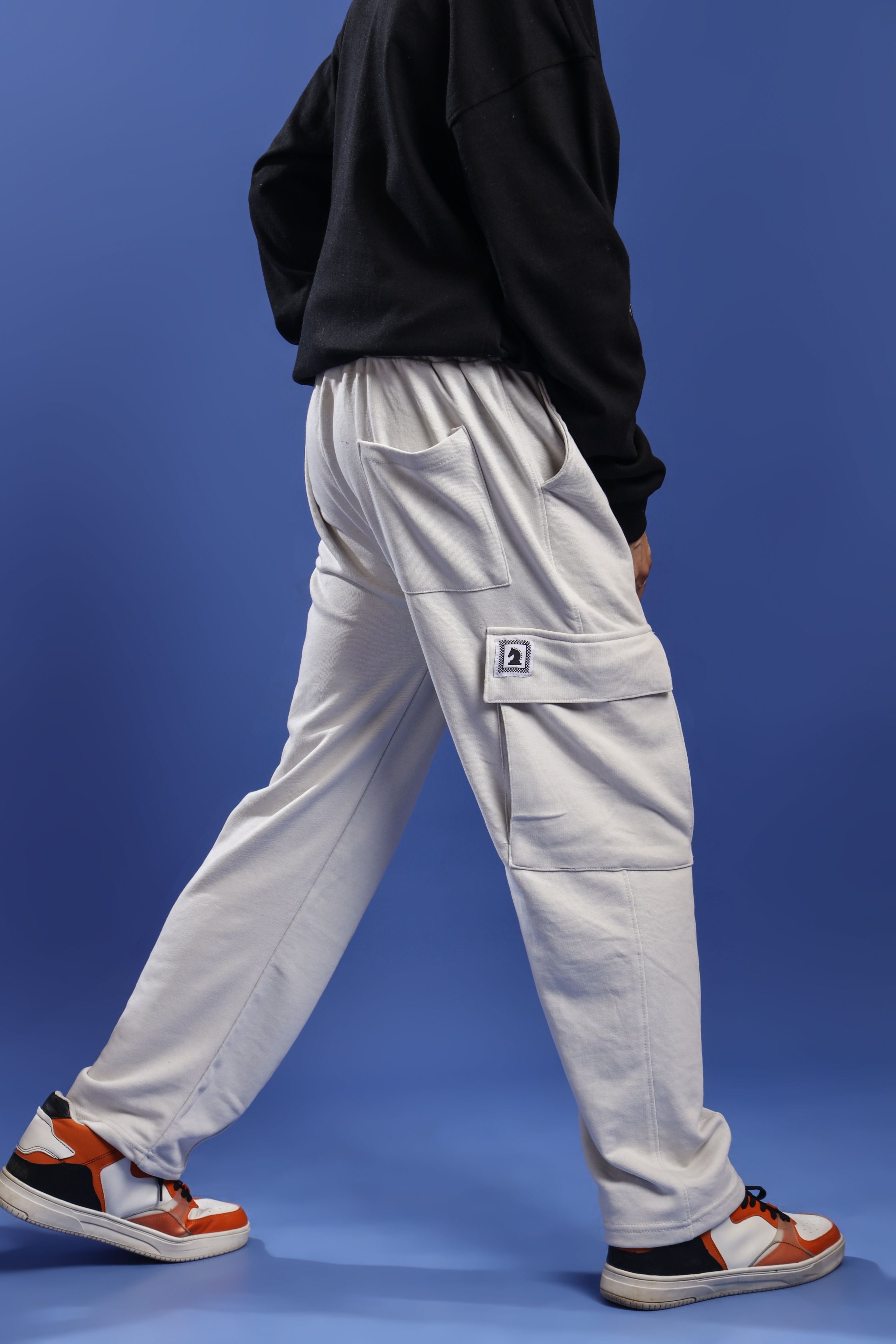 WHITE CARGO TROUSER (4 POCKETS) - Shop Now - Checkmate Atelier