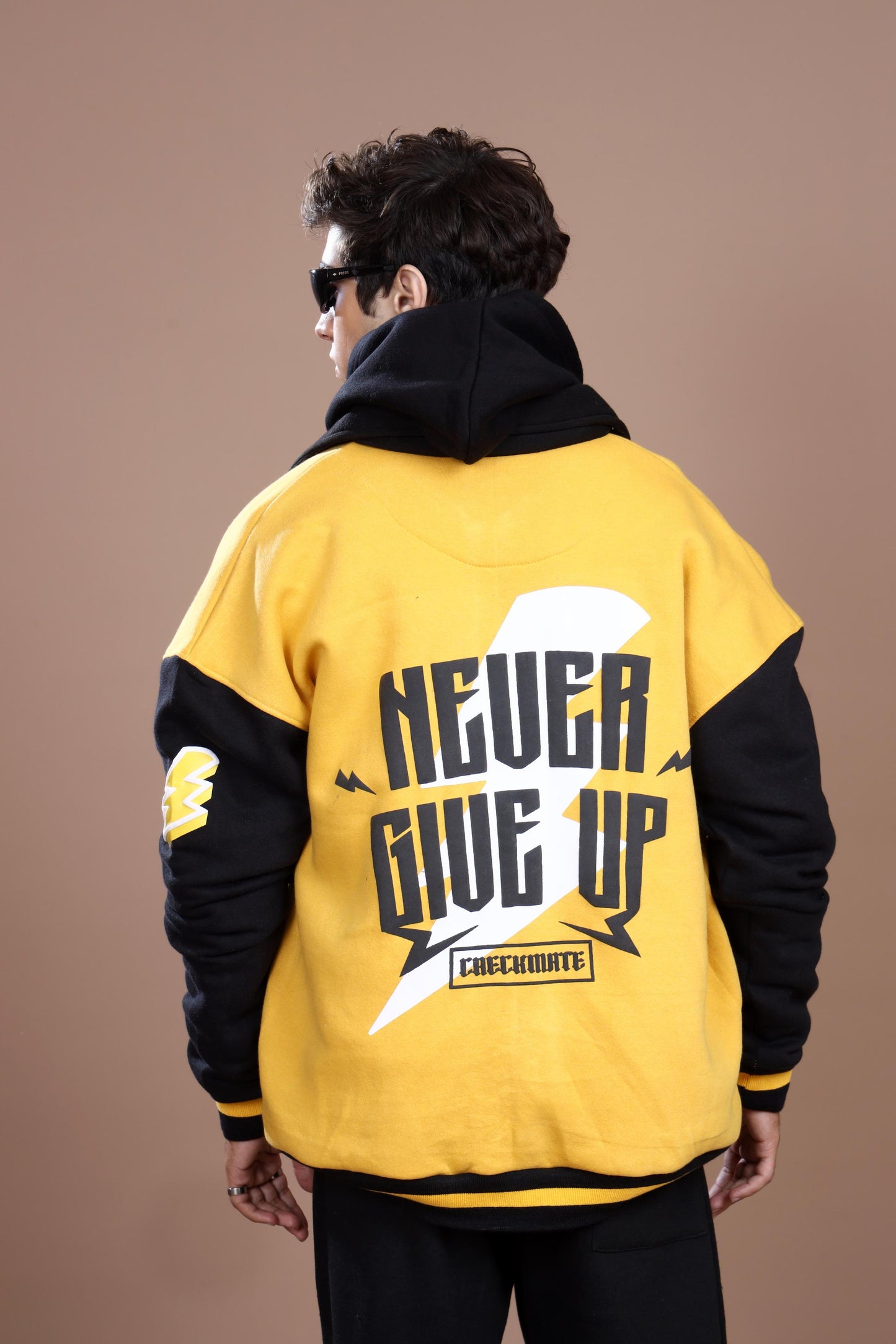 Shop NEVER GIVE UP VARSITY JACKET Online in Pakistan