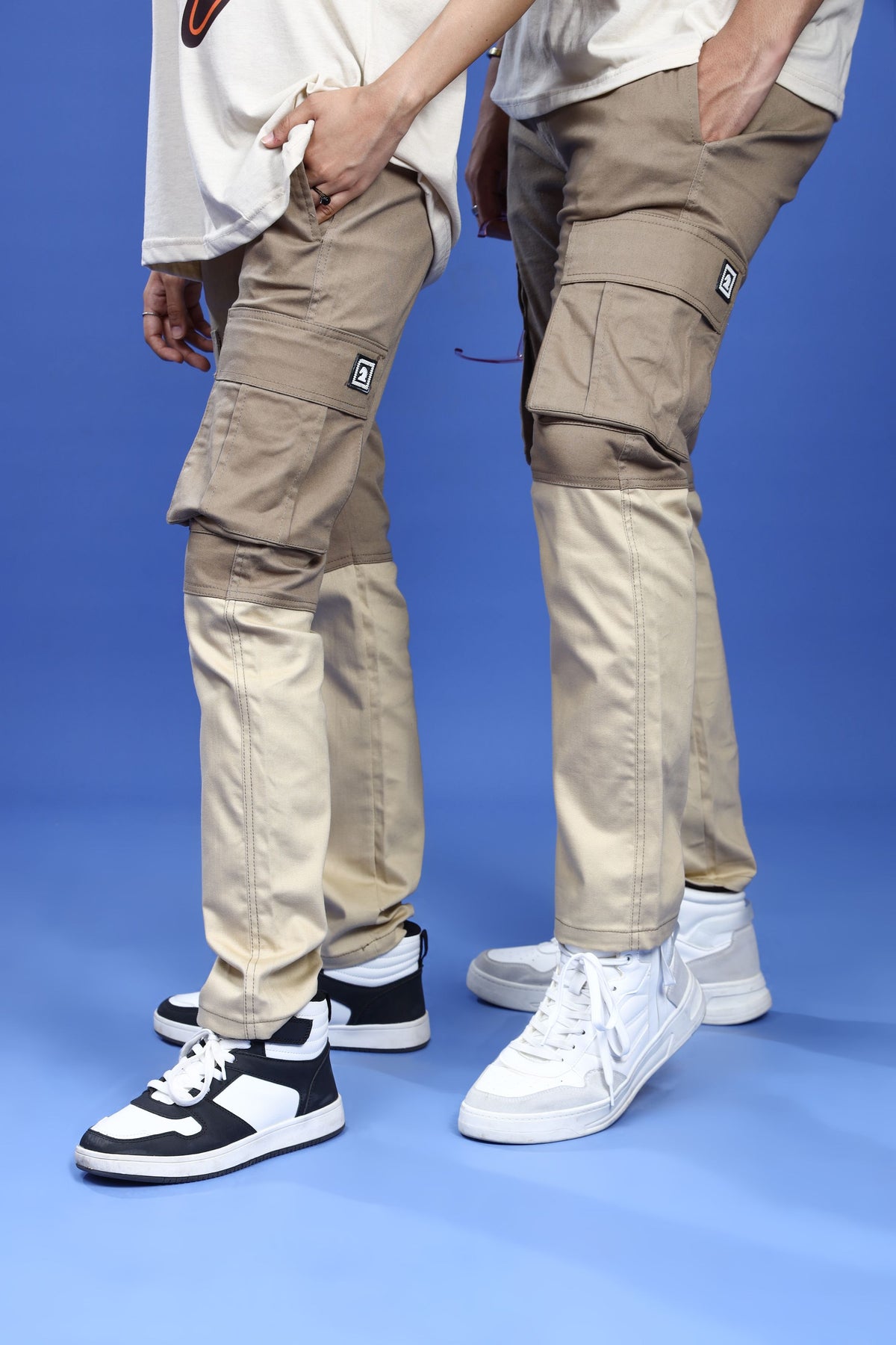 TWO TONE STRAIGHT CARGO PANT - Shop Now - Checkmate Atelier