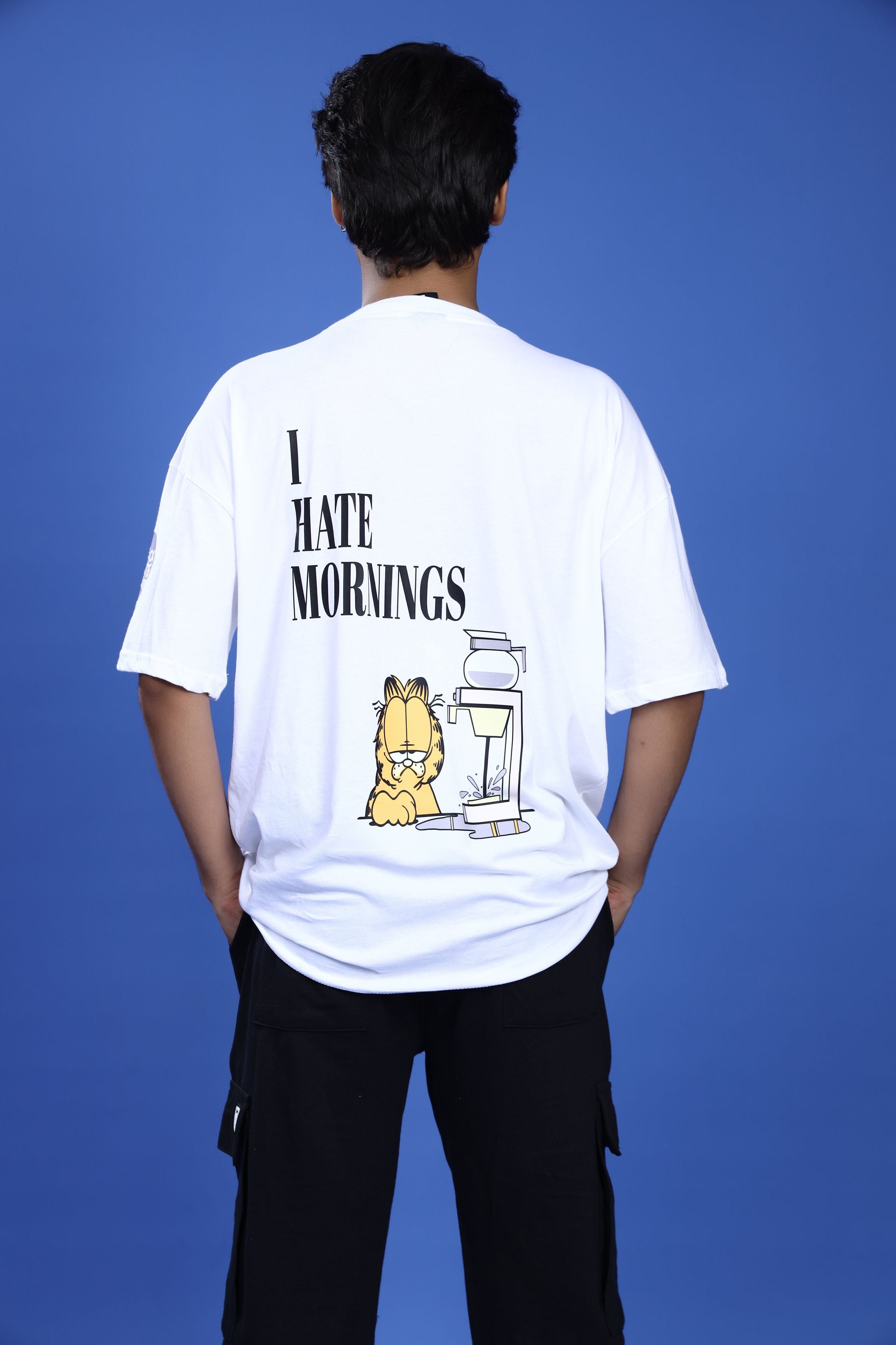 HATE MORNINGS OVERSIZED T-SHIRT - Shop Now - Checkmate Atelier