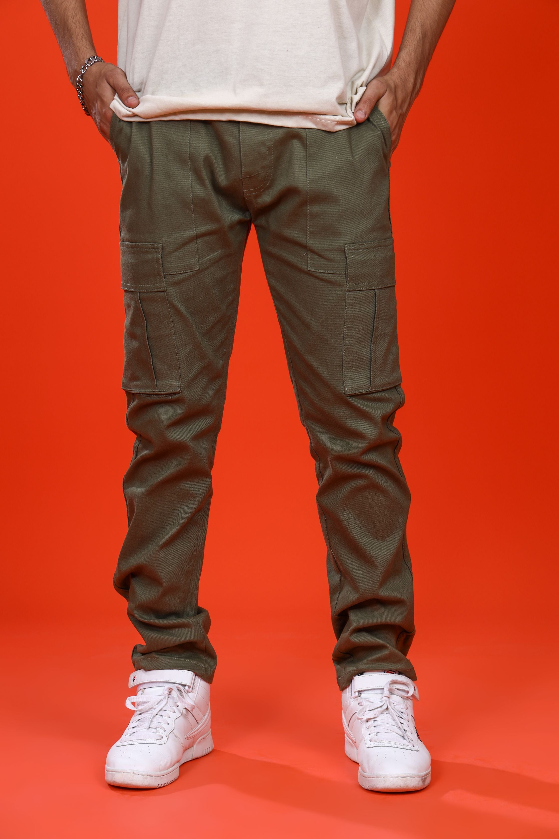 OLIVE STRAIGHT CARGO PANT - Shop Now - Checkmate Atelier