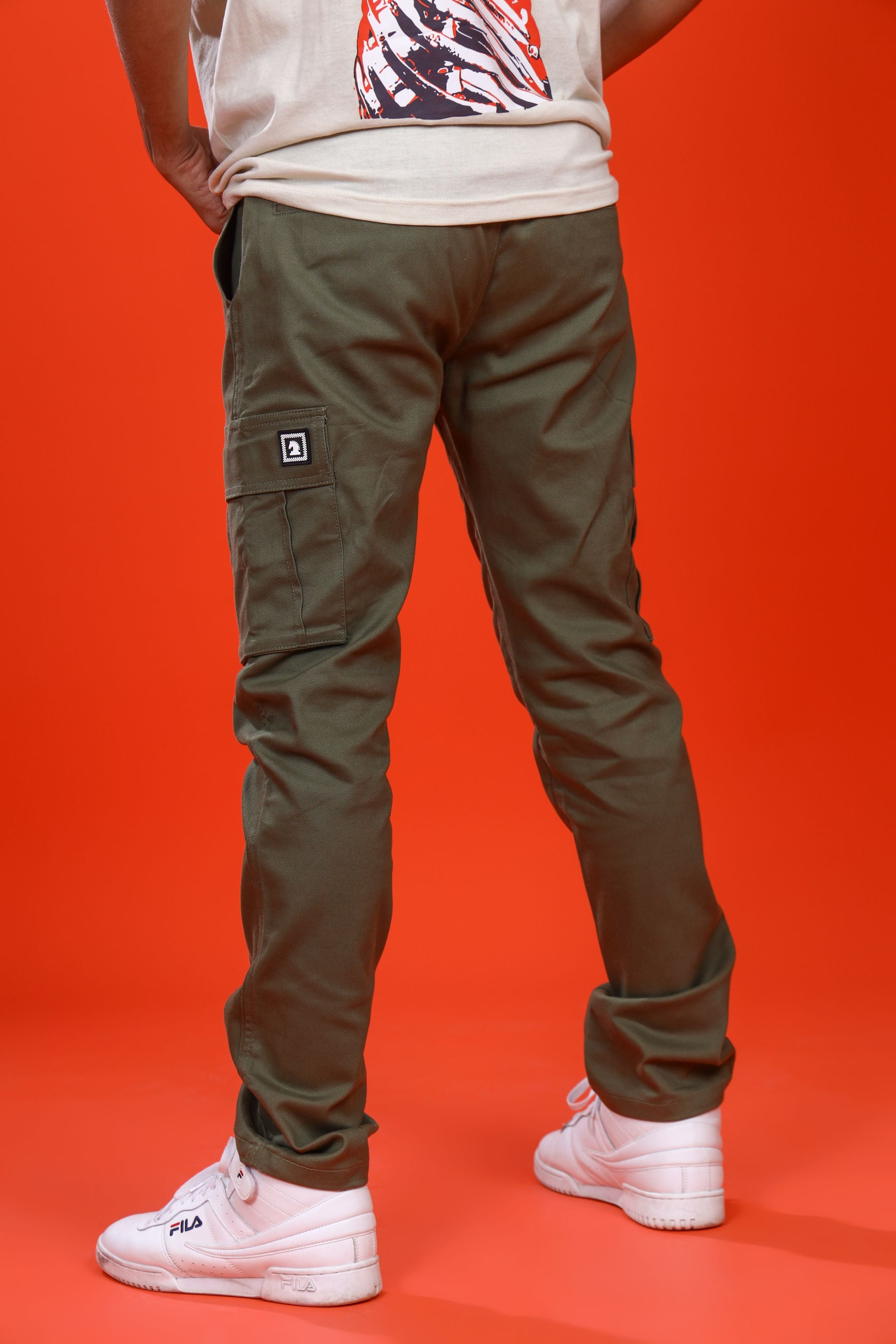 OLIVE STRAIGHT CARGO PANT - Shop Now - Checkmate Atelier