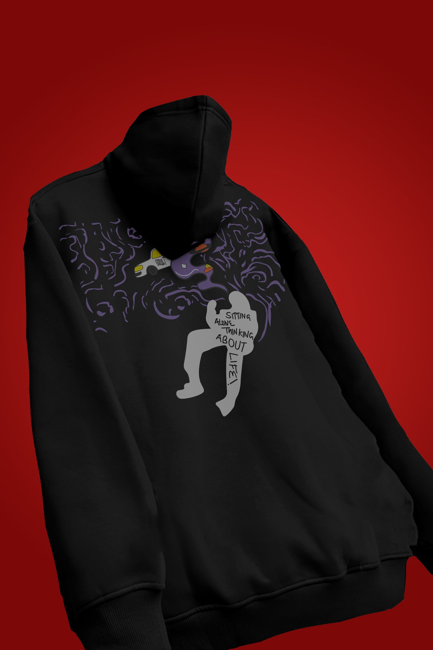 Shop SITTING ALONE OVERSIZED HOODIE Online in Pakistan
