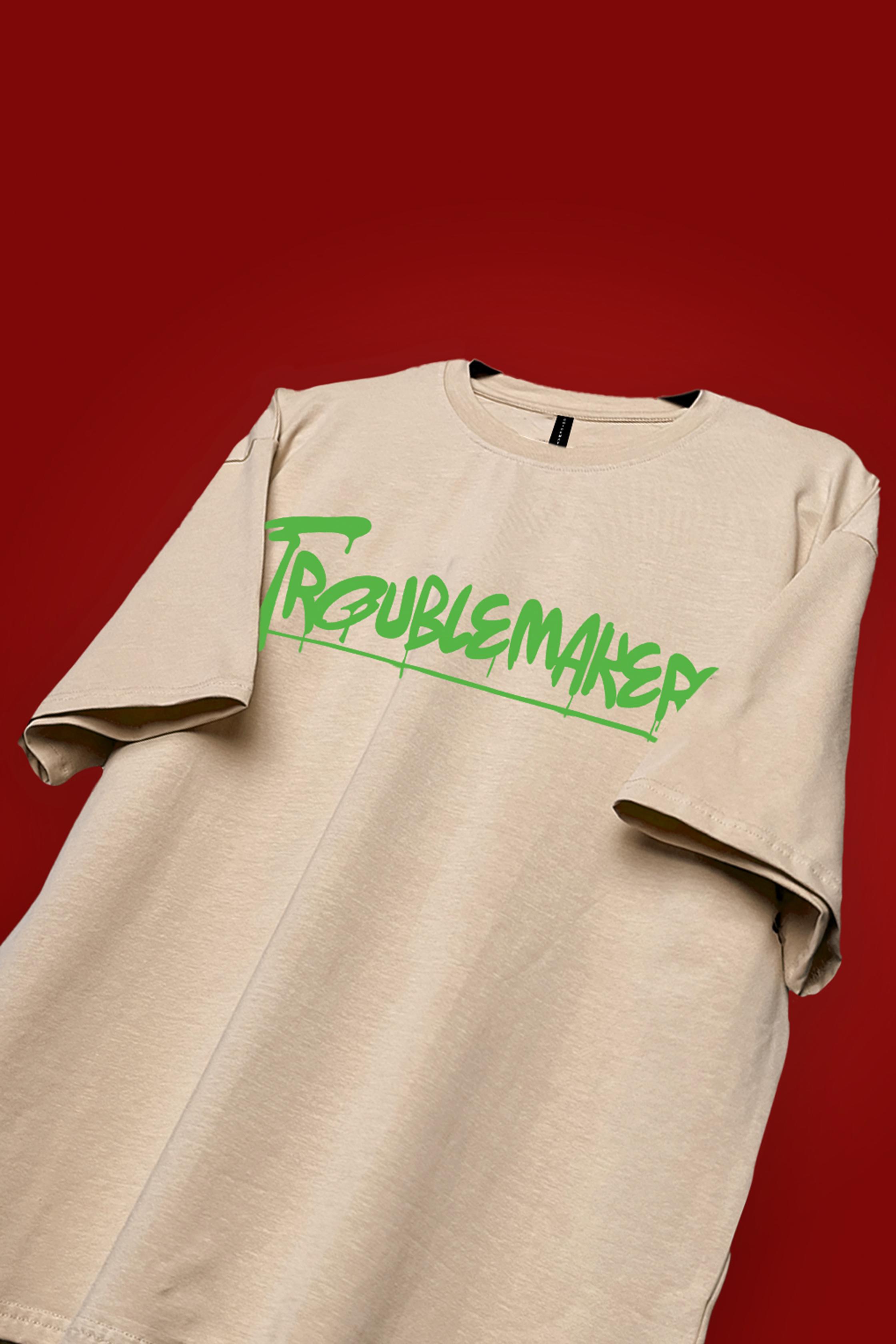 TROUBLE MAKER OVERSIZED T-SHIRT - Shop Now - Checkmate Atelier