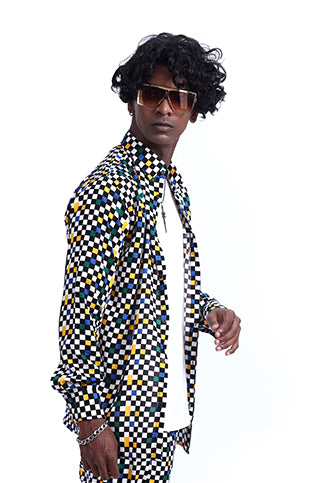 MULTI COLOR CHECK CASUAL SHIRT - Shop Now - Checkmate Atelier