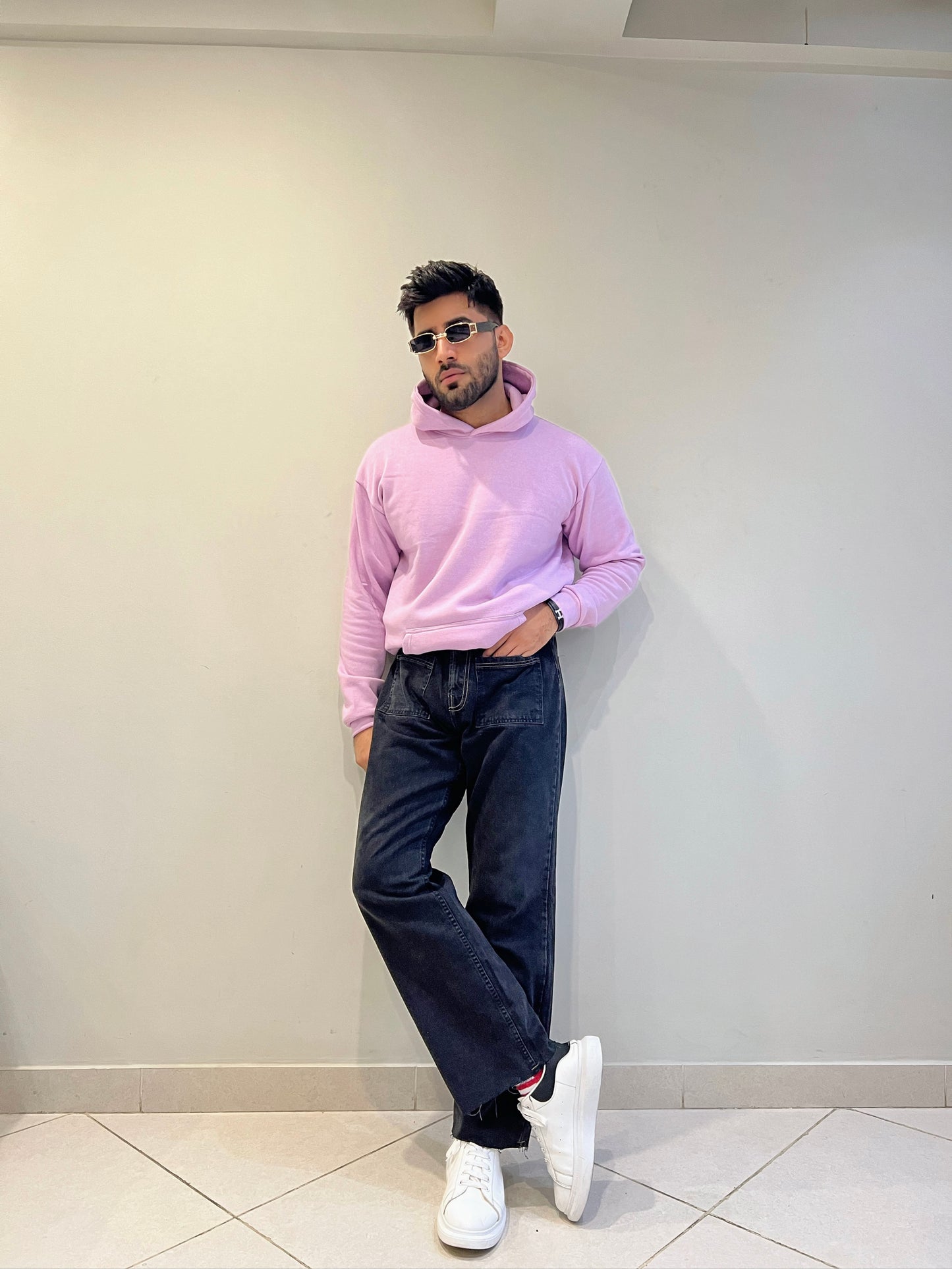 Shop Lilac Purple Drop Shoulder Hoodie - UNISEX Online in Pakistan