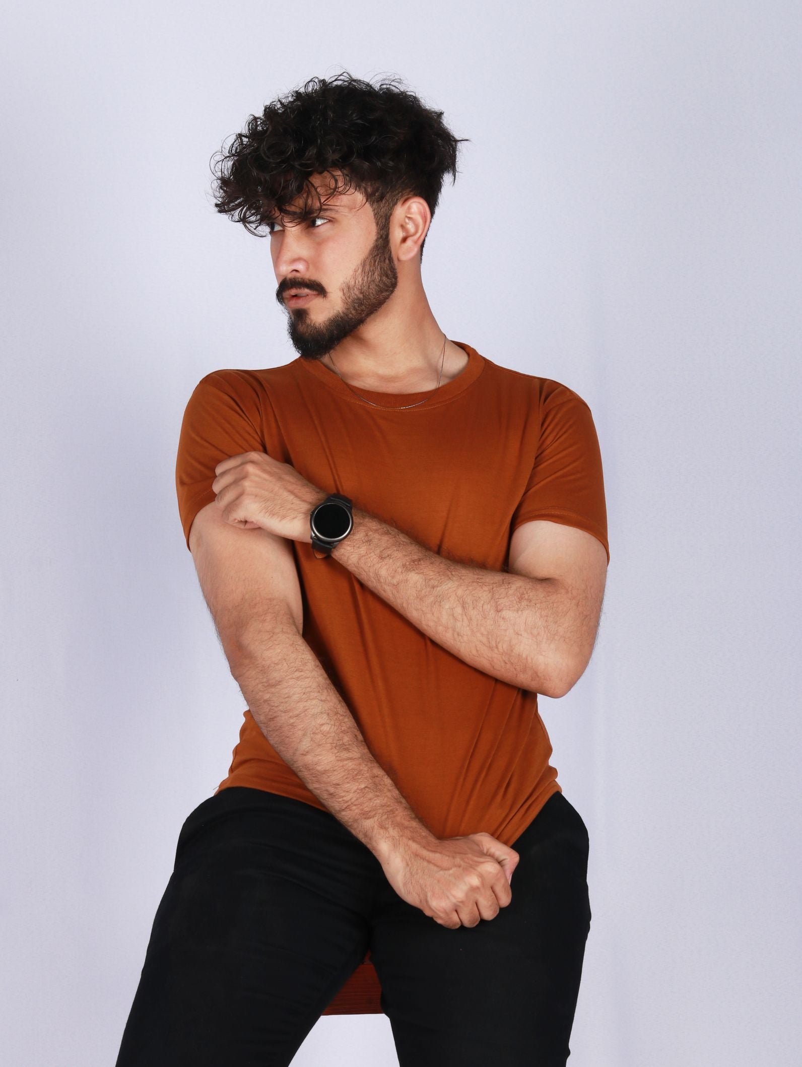 DEEP CAMEL TEE - Shop Now - Checkmate Atelier