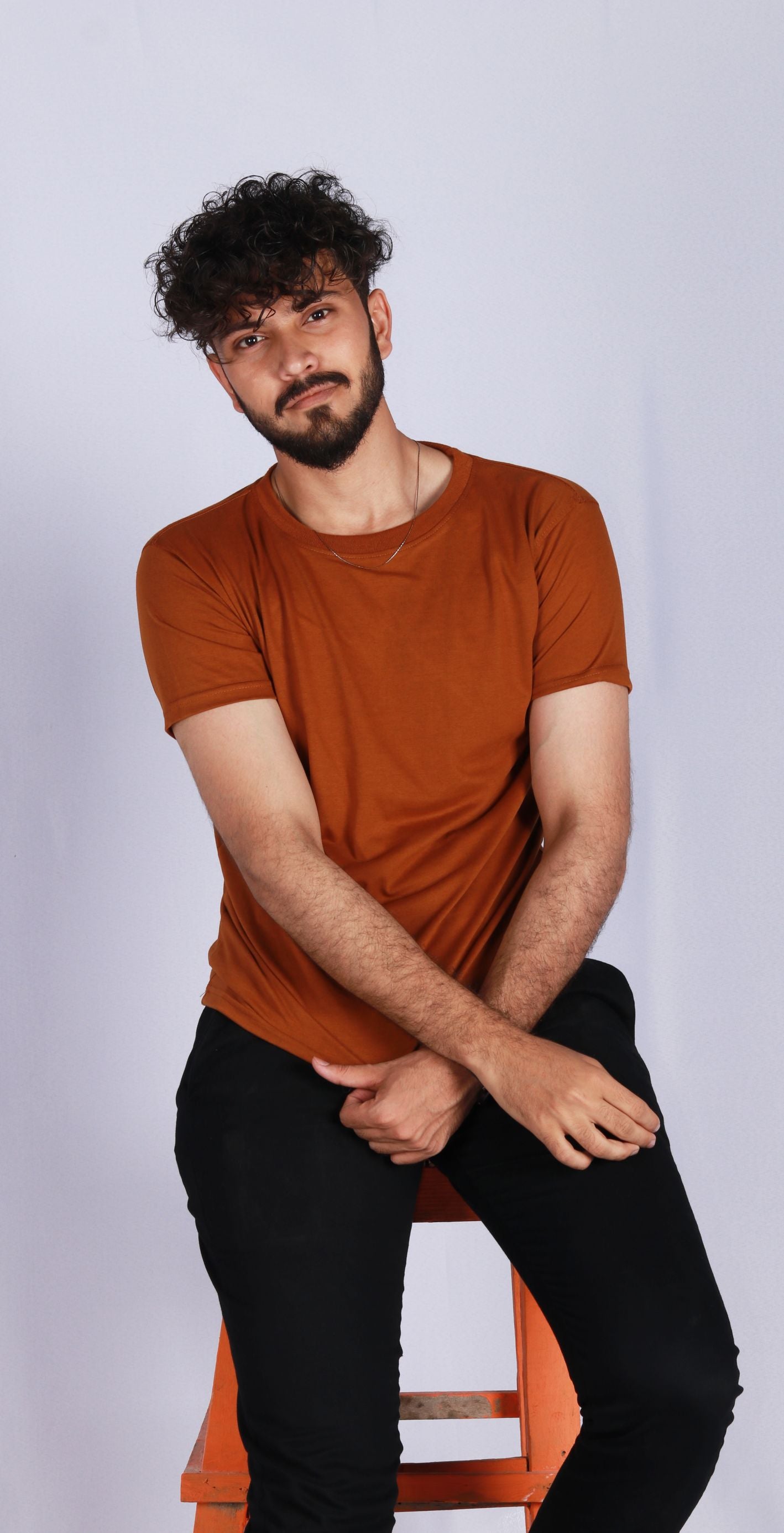 DEEP CAMEL TEE - Shop Now - Checkmate Atelier