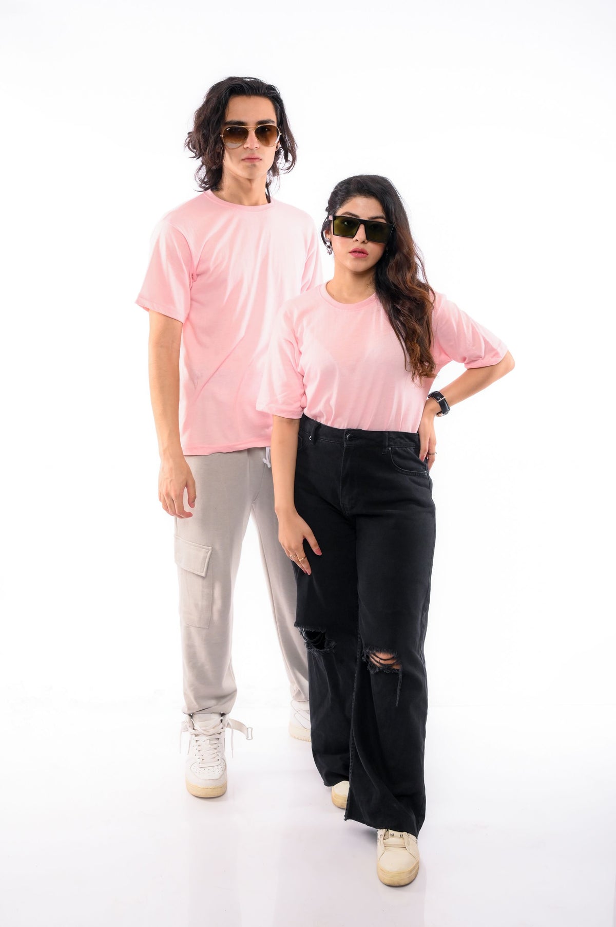 Pink Round Neck T-Shirt - Shop Now - Checkmate Atelier