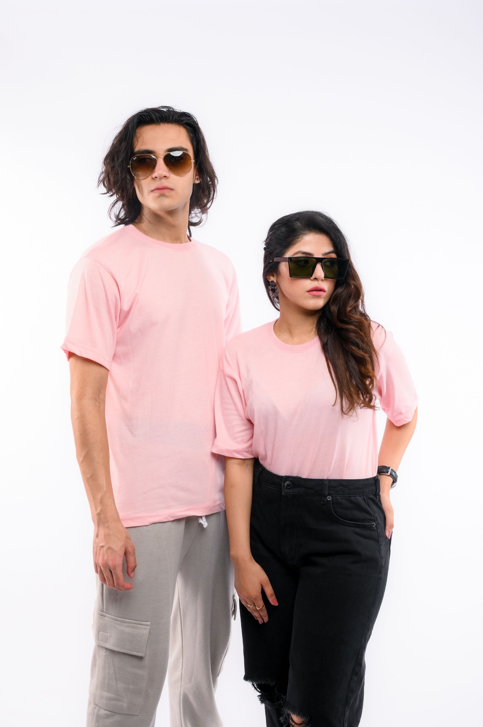 Pink Round Neck T-Shirt - Shop Now - Checkmate Atelier
