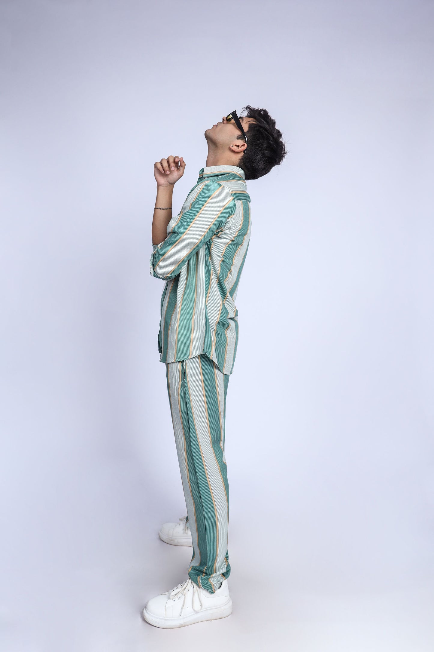 Shop PISTACHIO GREEN STRIPE CO-ORD-SET Online in Pakistan