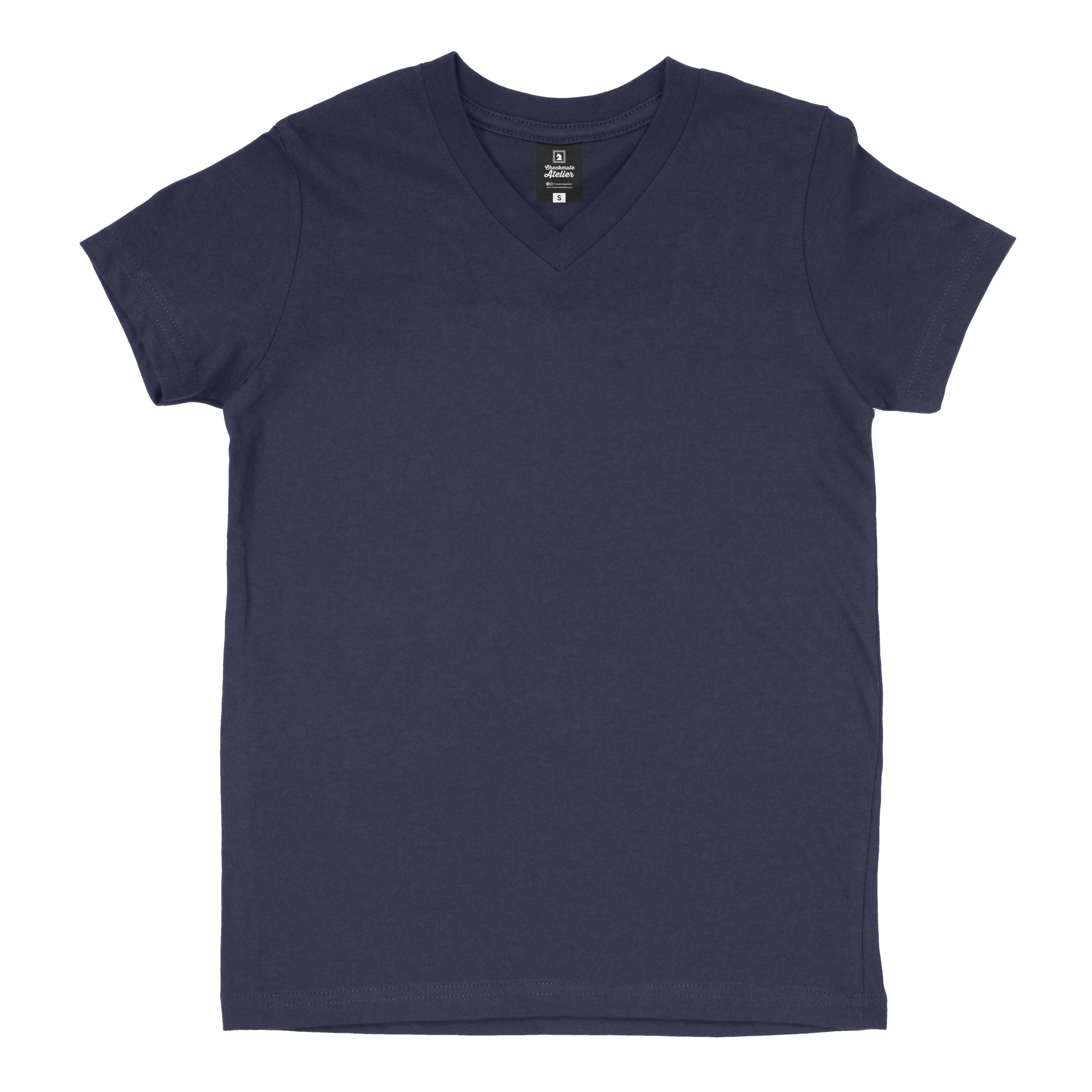 Navy Blue V-Neck T-Shirt  (2XL - 3XL) - Shop Now - Checkmate Atelier