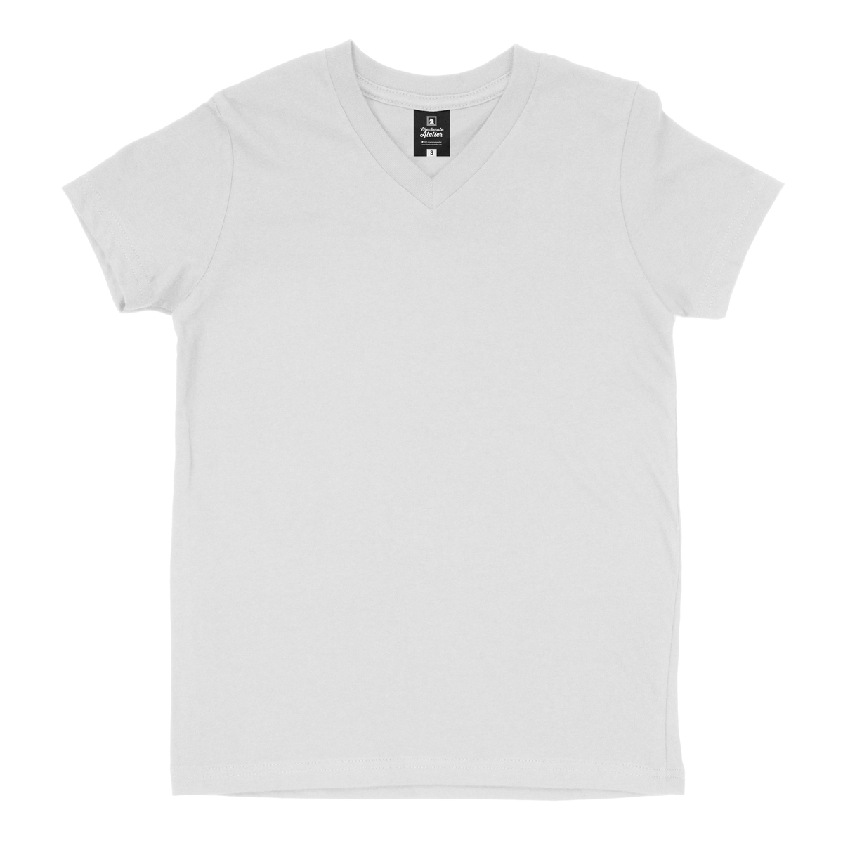 White V-Neck T-Shirt - Shop Now - Checkmate Atelier