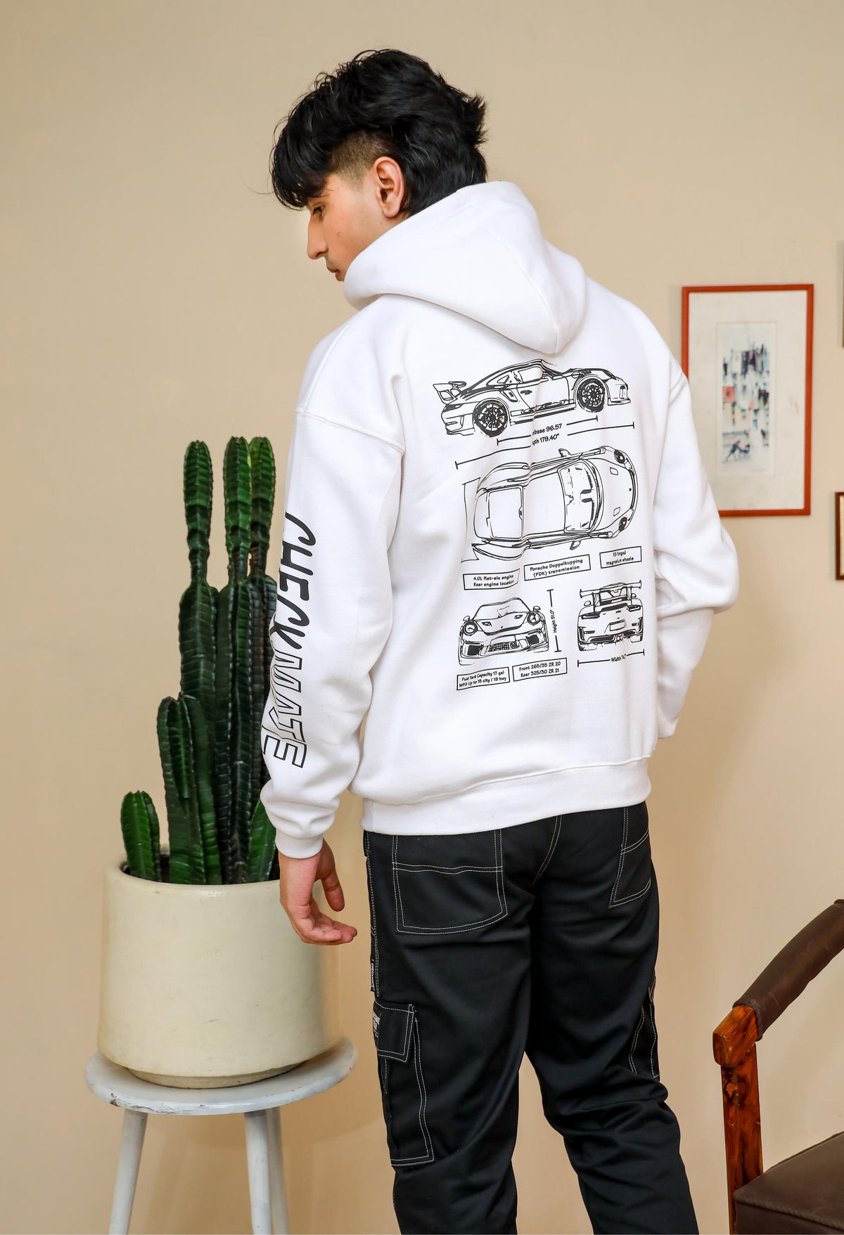 [MINOR FAULT] PORSCHE OVERSIZED HOODIE - Shop Now - Checkmate Atelier