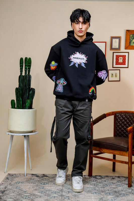 Shop [MINOR FAULT] CHECKMATE OFFICIAL OVERSIZED HOODIE Online in Pakistan