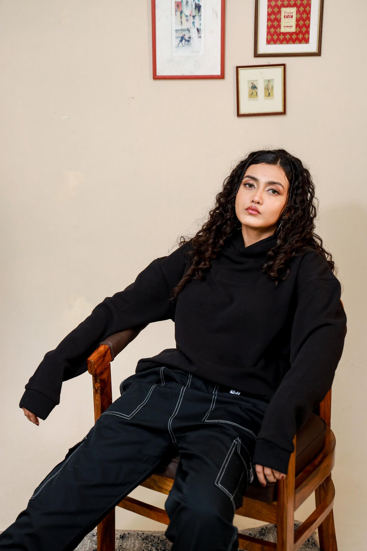 Shop [MINOR FAULT] BLACK OVERSIZED HOODIE Online in Pakistan