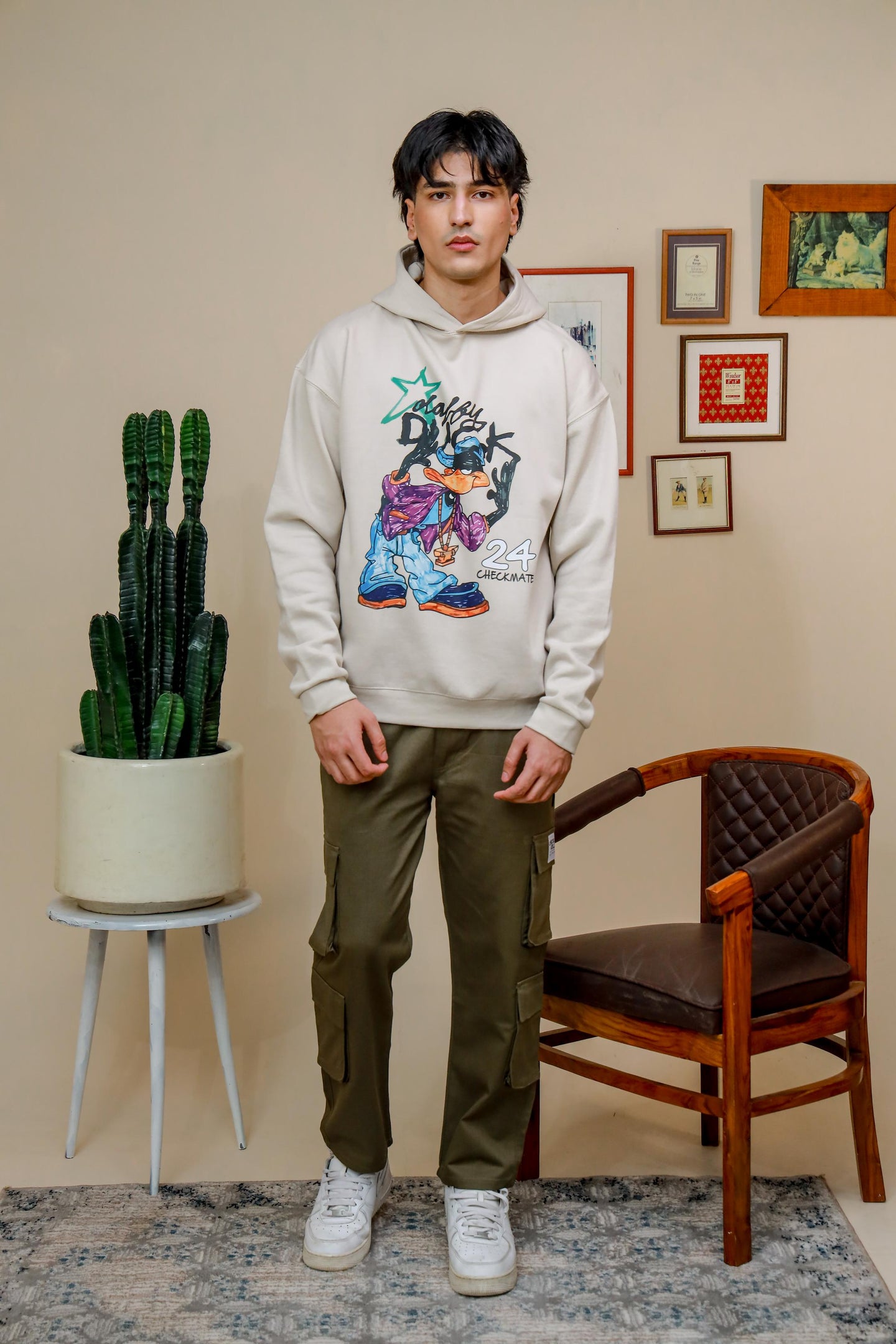 DAFFY DUCK OVERSIZED HOODIE - Checkmate Atelier