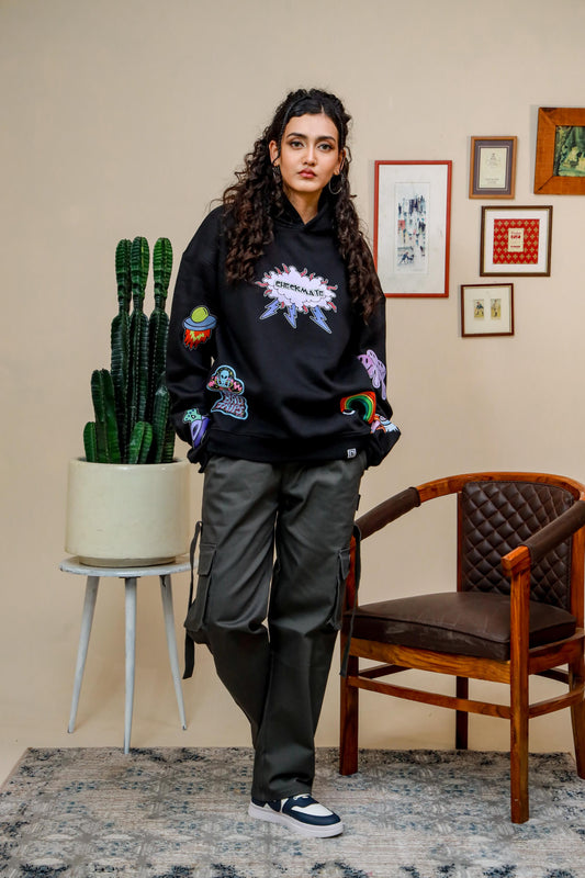 Shop [MINOR FAULT] CHECKMATE OFFICIAL OVERSIZED HOODIE Online in Pakistan