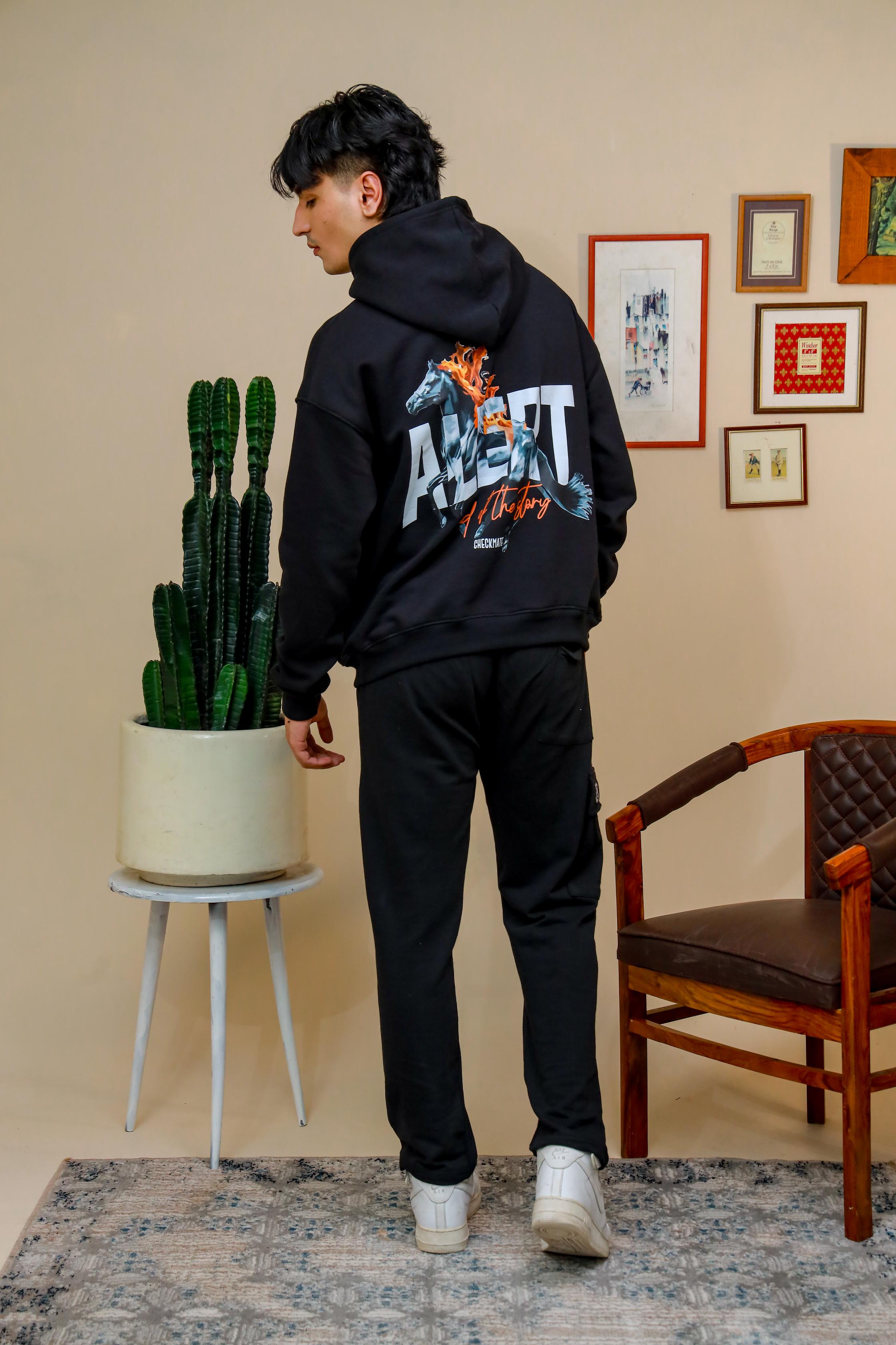 ALERT OVERSIZED HOODIE - Shop Now - Checkmate Atelier