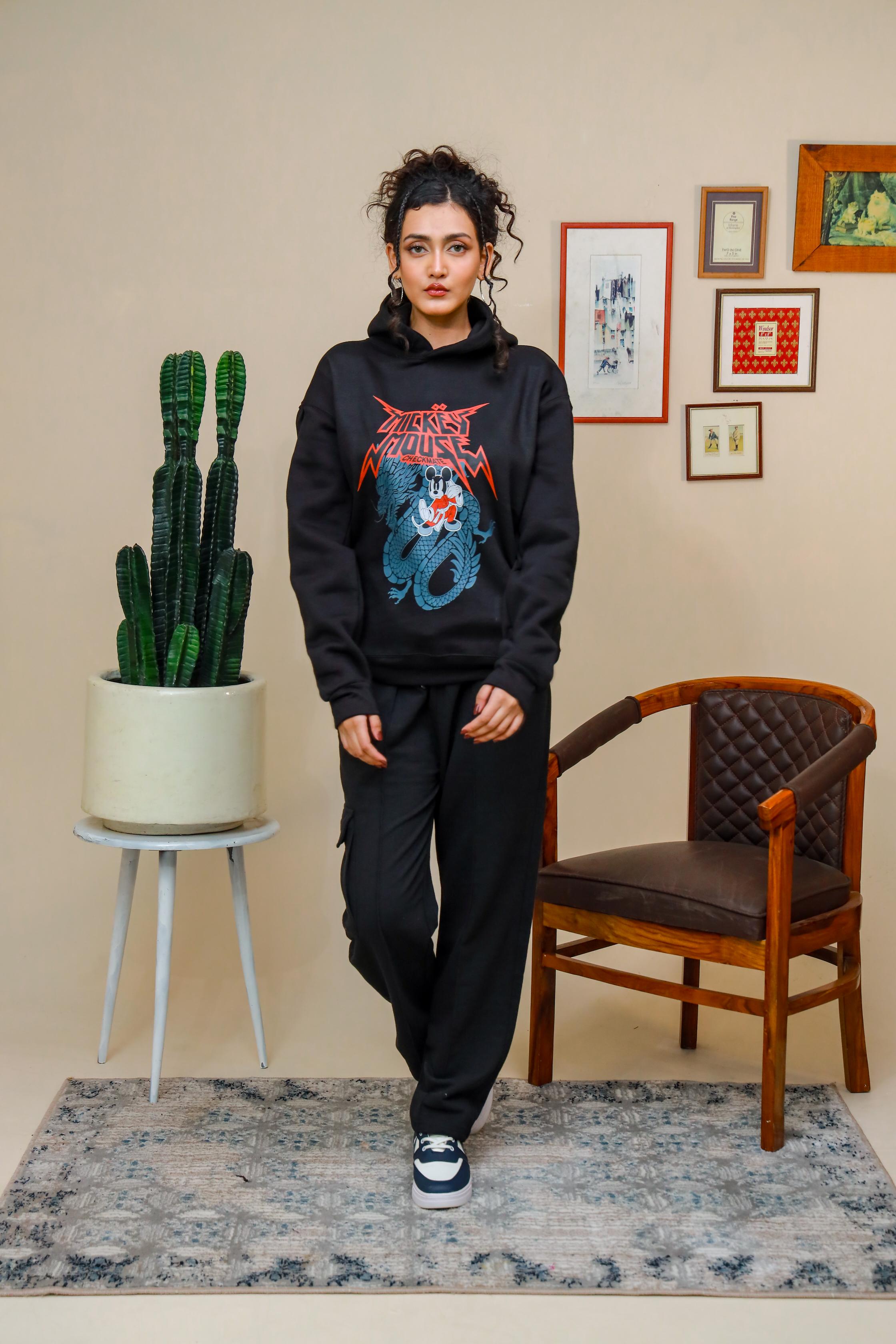 MICKEY MOUSE OVERSIZED HOODIE - Shop Now - Checkmate Atelier