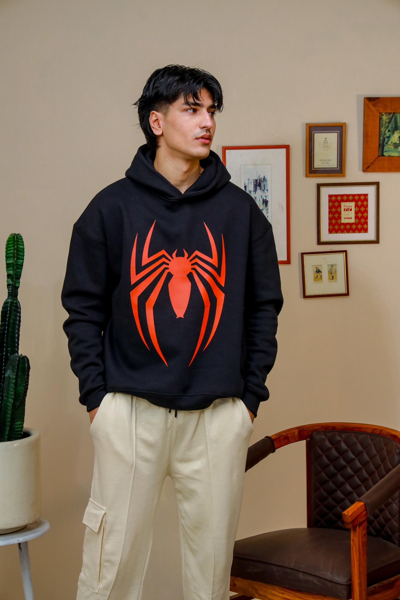 Shop [MINOR FAULT] SPIDER OVERSIZED HOODIE Online in Pakistan