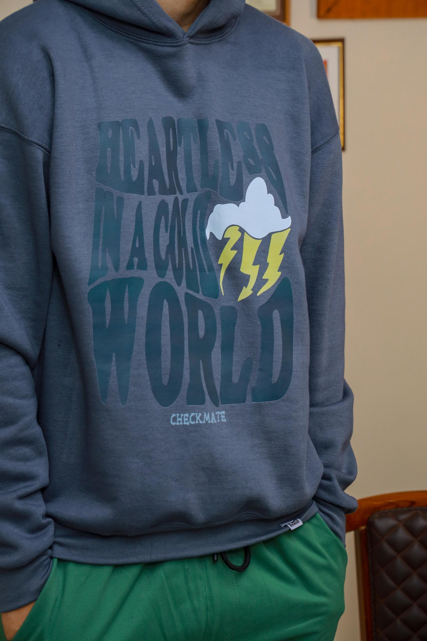 Shop HEARTLESS IN A COLD WOLRD OVERSIZED HOODIE Online in Pakistan