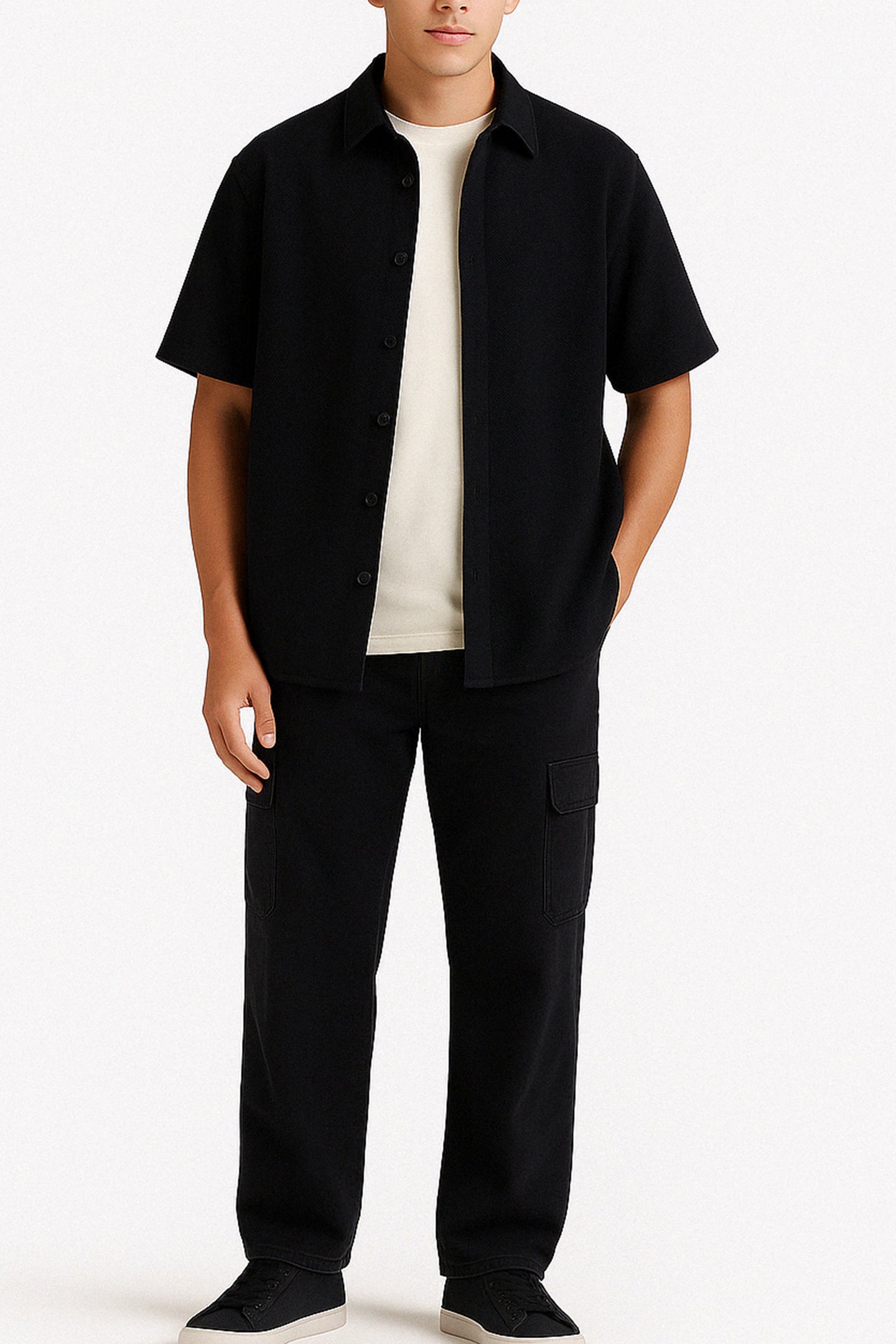 Shop [MINOR FAULT]  BLACKZEN OVERSIZED SHIRT Online in Pakistan