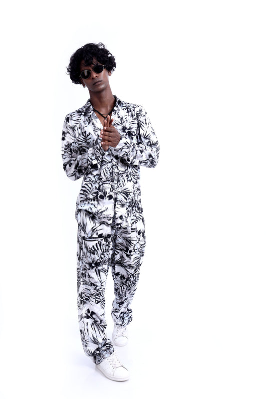 Shop SKULL LEAVES CO-ORD SET Online in Pakistan