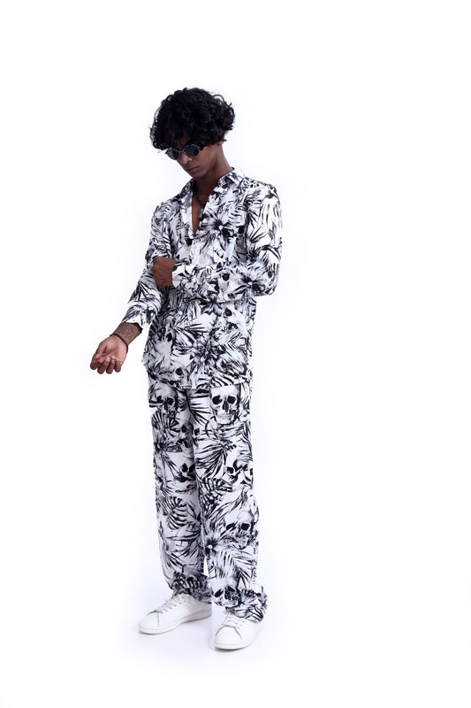 Shop SKULL LEAVES CO-ORD SET Online in Pakistan