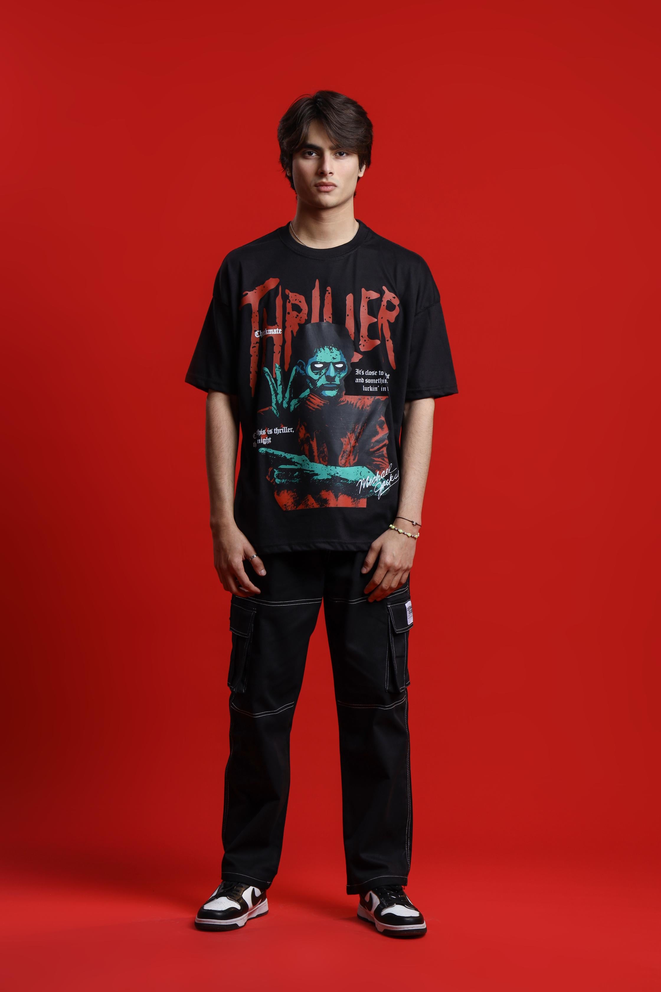 MICHAEL JACKSON: THRILLER OVERSIZED T-SHIRT - Shop Now - Checkmate Atelier