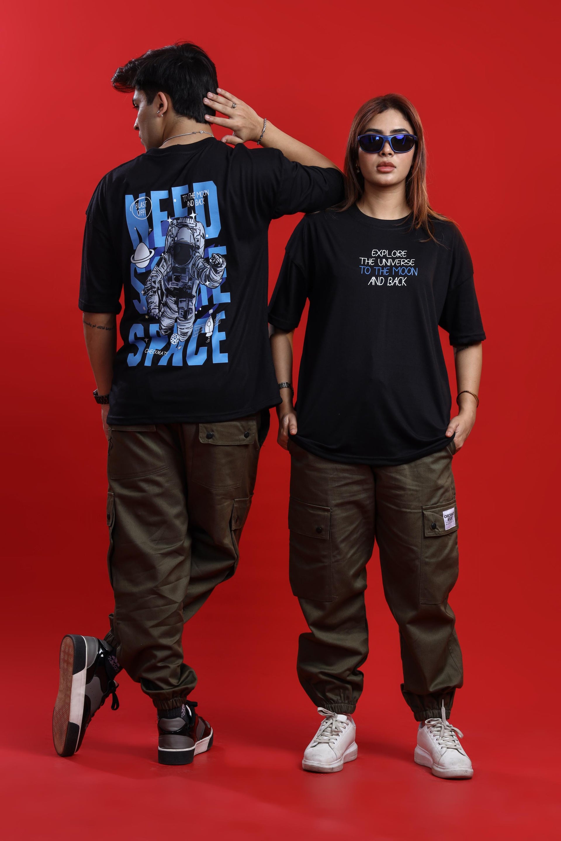 Shop [MINOR FAULT] EXPLORE THE UNIVERSE OVERSIZED T-SHIRT Online in Pakistan