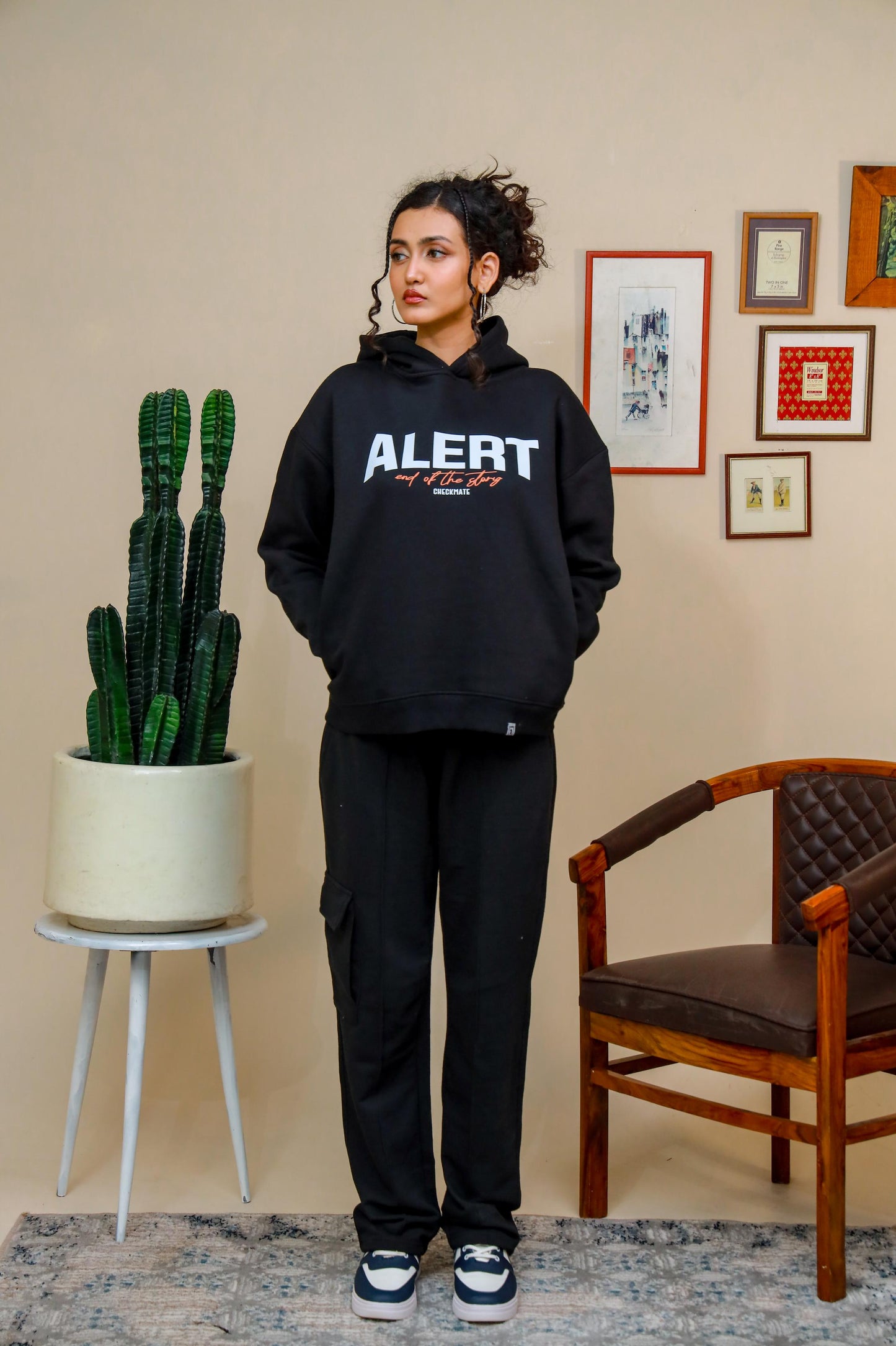 Shop ALERT OVERSIZED HOODIE Online in Pakistan