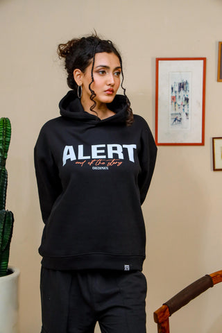 ALERT OVERSIZED HOODIE - Shop Now - Checkmate Atelier