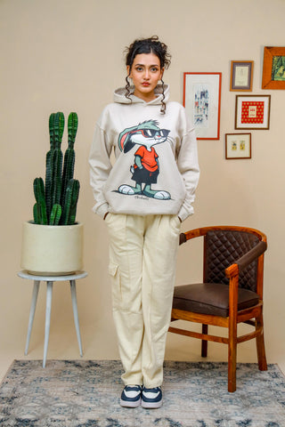 COOL BUNNY OVERSIZED HOODIE - Shop Now - Checkmate Atelier