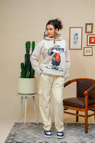 COOL BUNNY OVERSIZED HOODIE - Shop Now - Checkmate Atelier