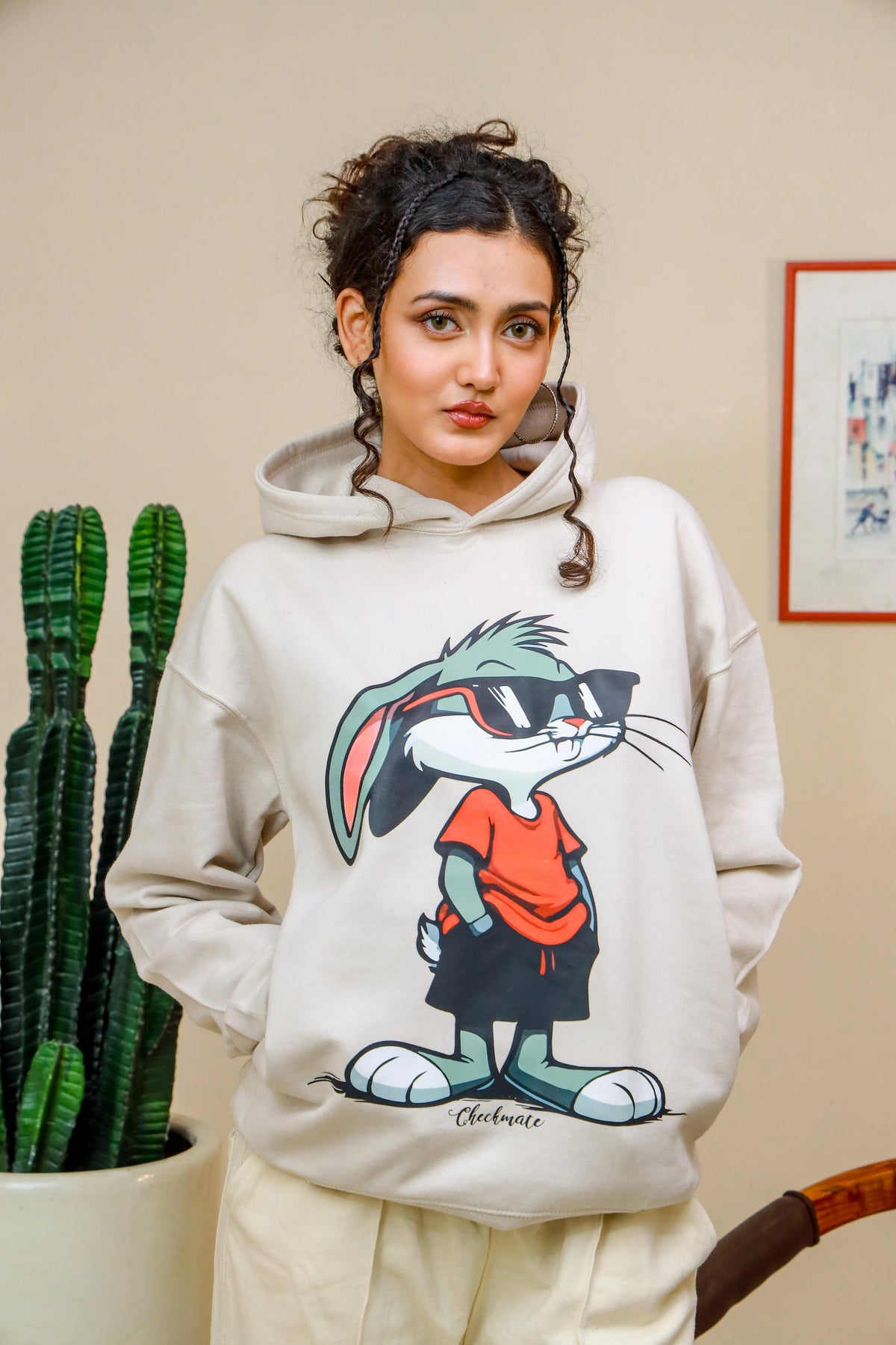 COOL BUNNY OVERSIZED HOODIE - Shop Now - Checkmate Atelier