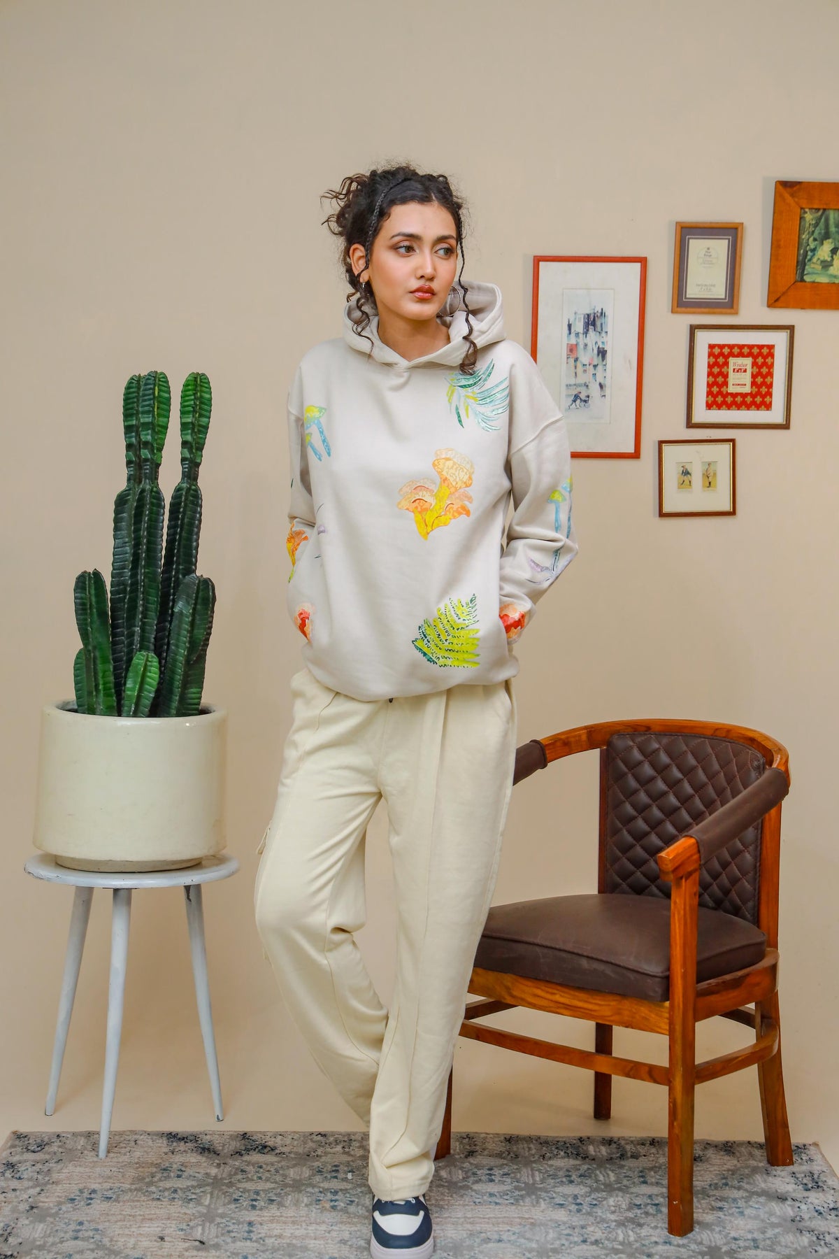 SHROOMS IN BLOOM OVERSIZED HOODIE - Shop Now - Checkmate Atelier