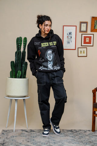 BORN TO DIE OVERSIZED HOODIE - Shop Now - Checkmate Atelier