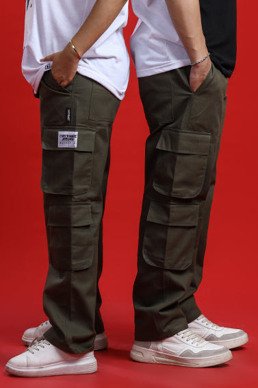 GREEN DOUBLE POCKET CARGO PANT - Shop Now - Checkmate Atelier