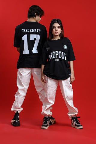 DROP OUT OVERSIZED T-SHIRT - Shop Now - Checkmate Atelier