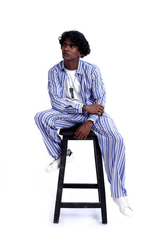 Shop BLUE STRIPE CO-ORD SET Online in Pakistan