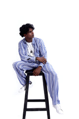 BLUE STRIPE CO-ORD SET