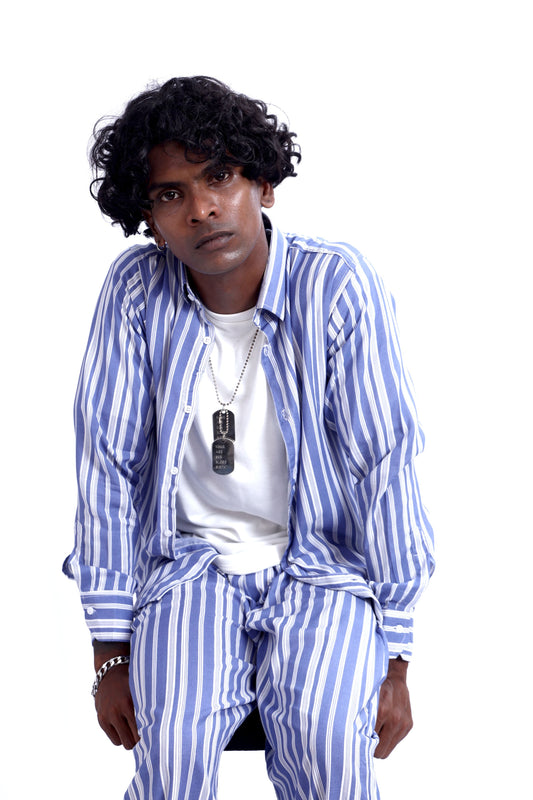 Shop BLUE STRIPE CO-ORD SET Online in Pakistan