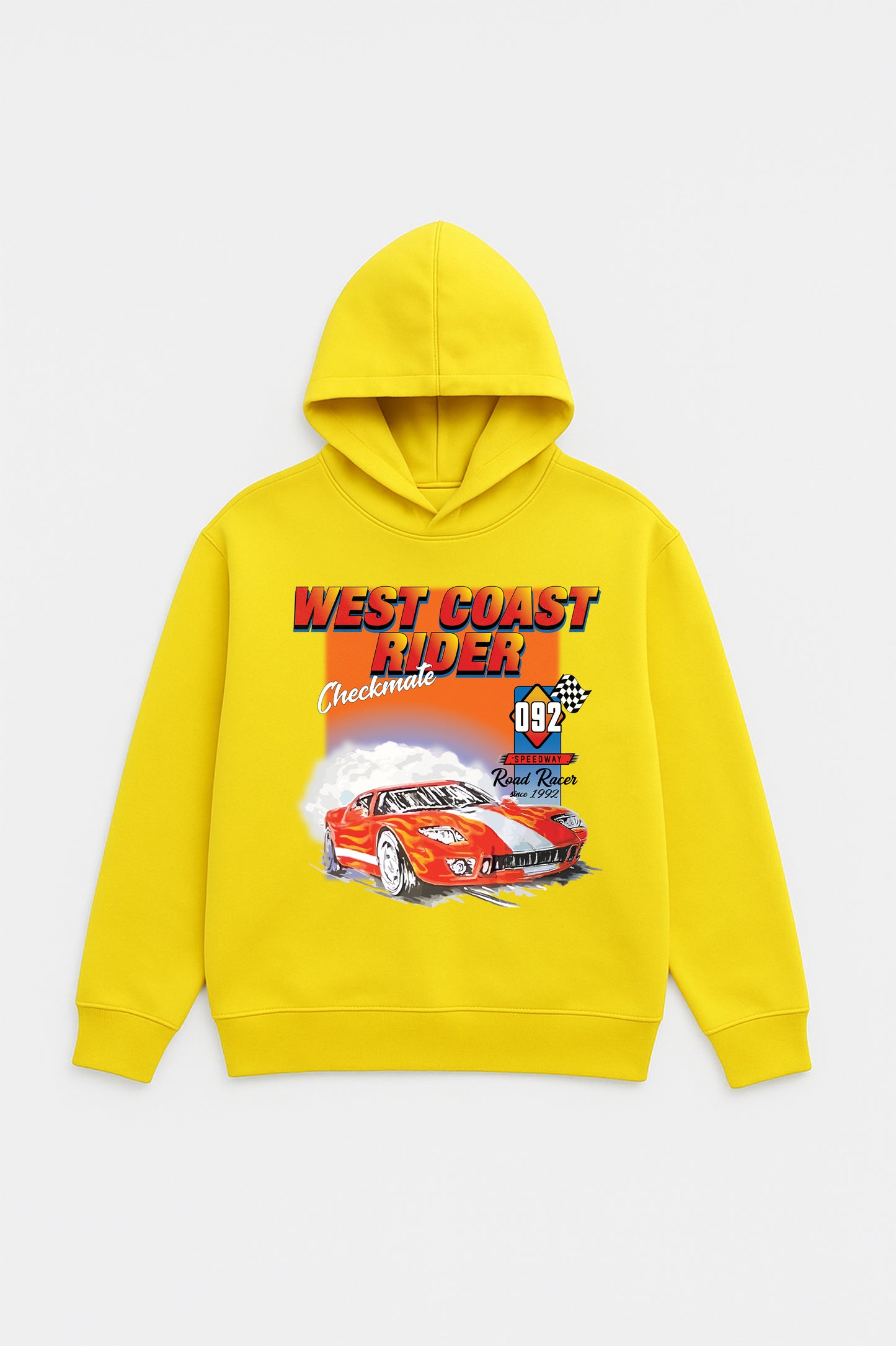 CHECKMATE RACER CLUB OVERSIZED HOODIE