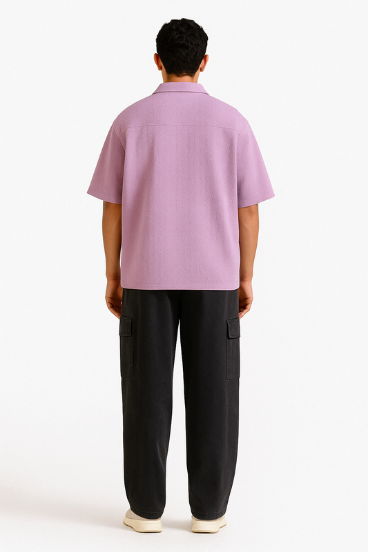 Shop [MINOR FAULT] LILAC CREST OVERSIZED SHIRT Online in Pakistan
