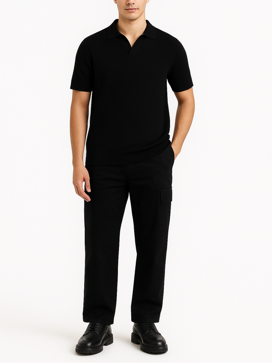 Shop [MINOR FAULT] BLACK POLO Online in Pakistan