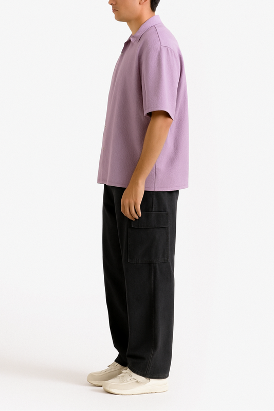 Shop [MINOR FAULT] LILAC CREST OVERSIZED SHIRT Online in Pakistan