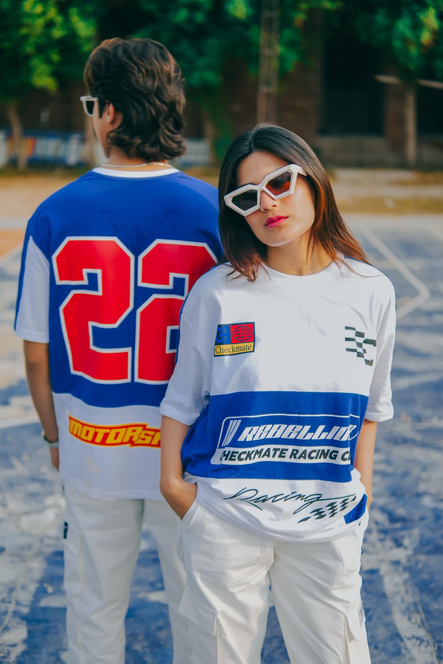 Shop REBELLIOUS OVERSIZED T-SHIRT - BLUE Online in Pakistan
